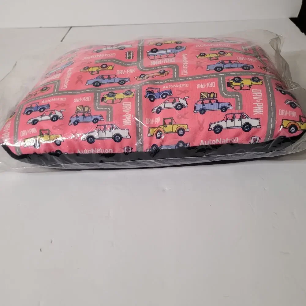 AutoNation DRV Pink Breast Cancer Awareness Car Pillow